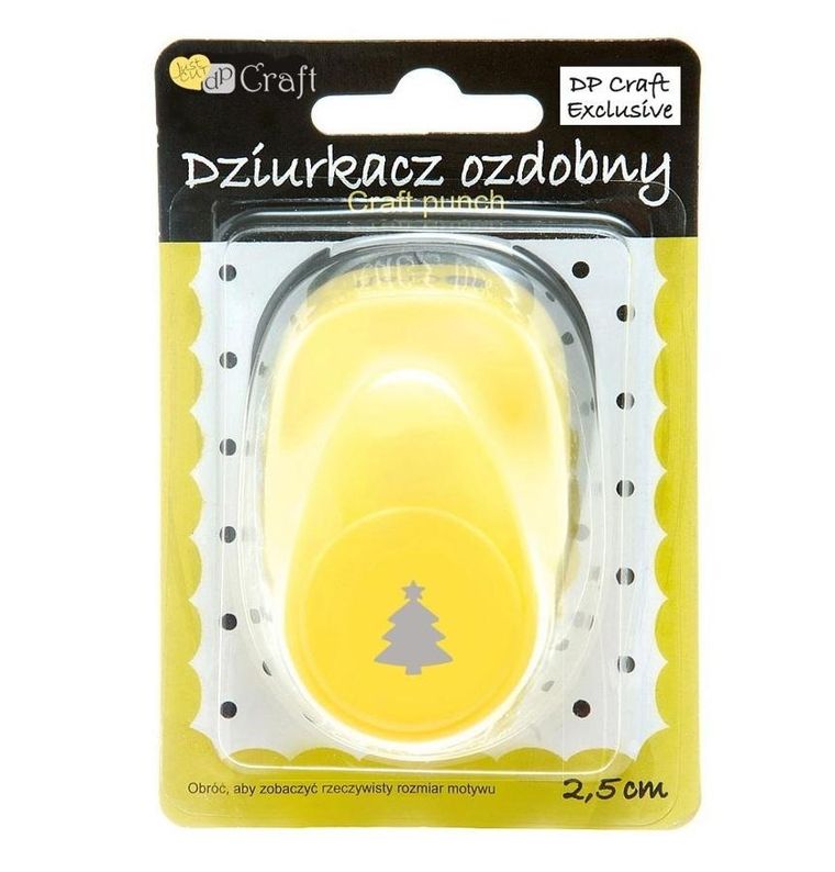 DP Craft, dziurkacz ozdobny, choinka, 2,5 cm