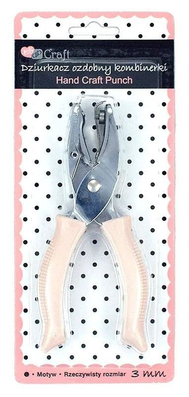 DP Craft, dziurkacz ozdobny, kombinerki, 3mm