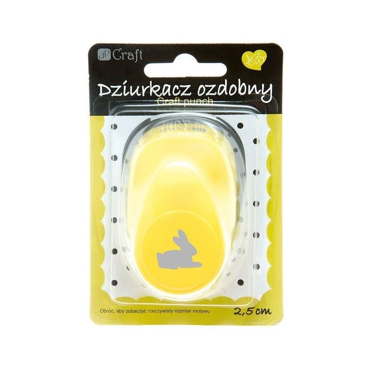 DP Craft, dziurkacz ozdobny, królik, 25 mm
