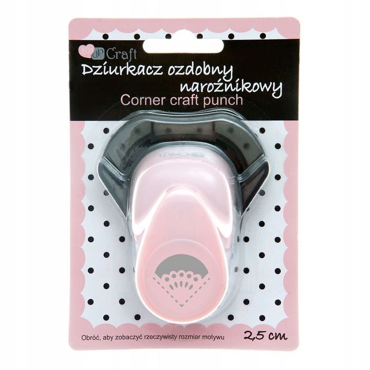 DP Craft, dziurkacz ozdobny, narożnikowy, szyfon, 2,5 cm