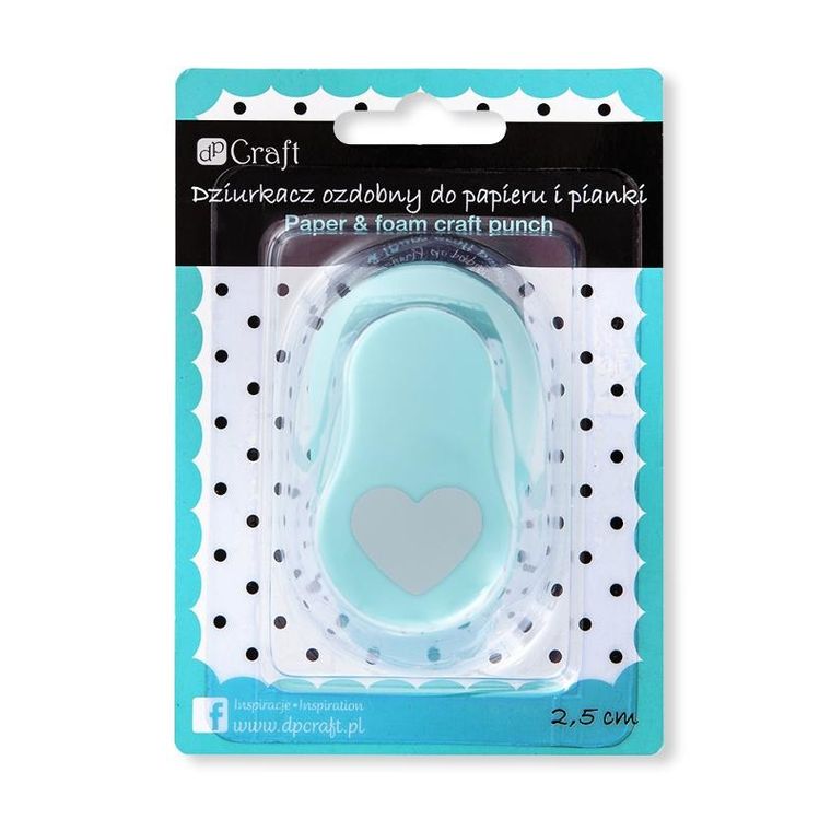 DP Craft, dziurkacz ozdobny, serce, 2,5 cm