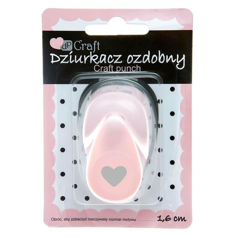 DP Craft, dziurkacz ozdobny, serce