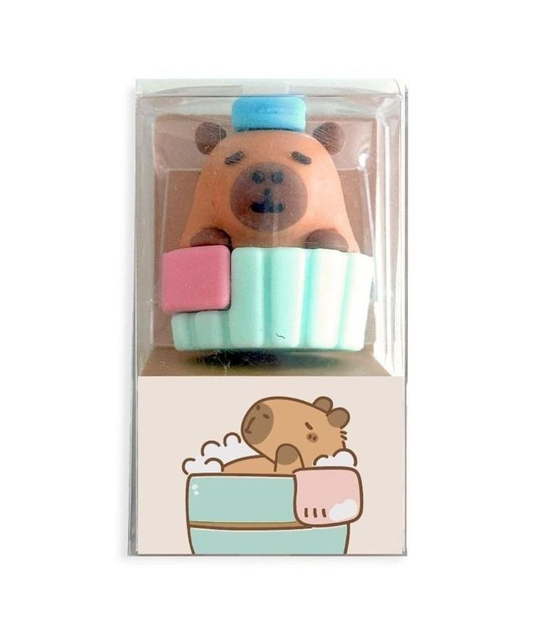 DP Craft, gumka do ścierania 3D, Kapibara kąpiel