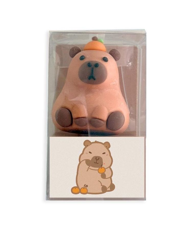 DP Craft, gumka do ścierania 3D, Kapibara pomarańcza