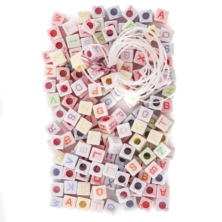 DP Craft, koraliki, literki, 170 szt.