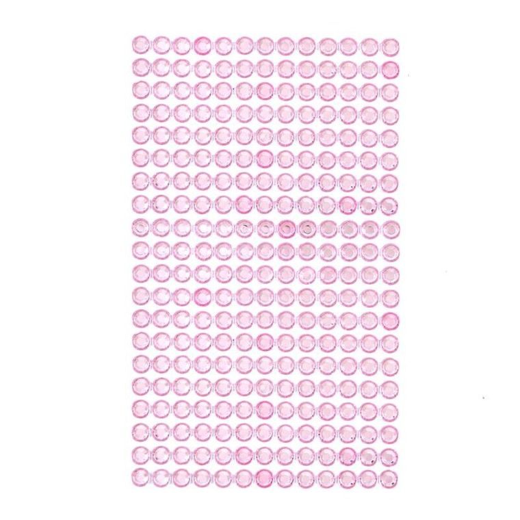 DP Craft, kryształki samoprzylepne, Light Pink, 6mm, 260 szt.