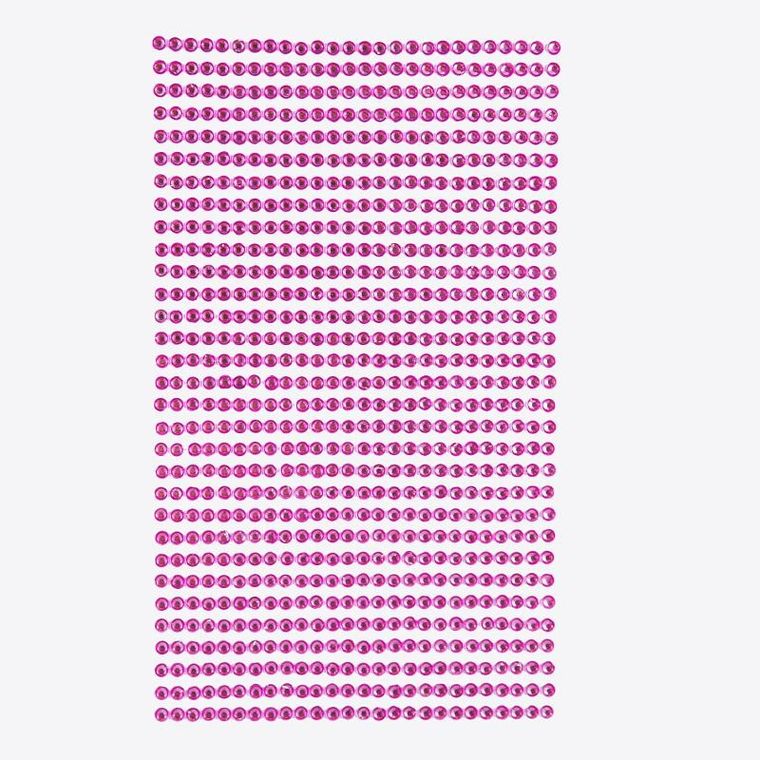 DP Craft, kryształki samoprzylepne PInk 3mm, 806 szt.