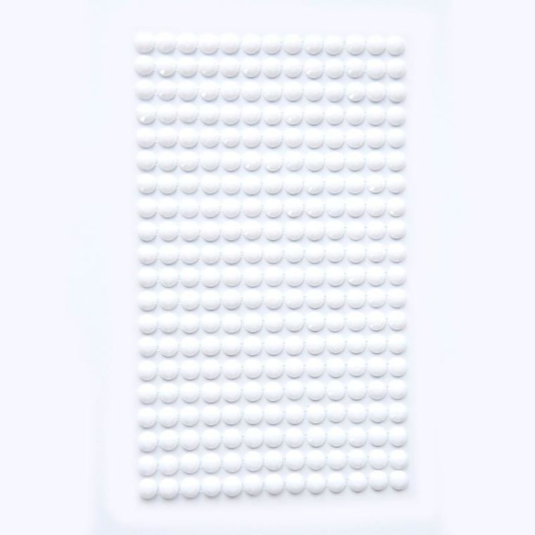 DP Craft, kryształki samoprzylepne, White, 6mm, 260 szt.