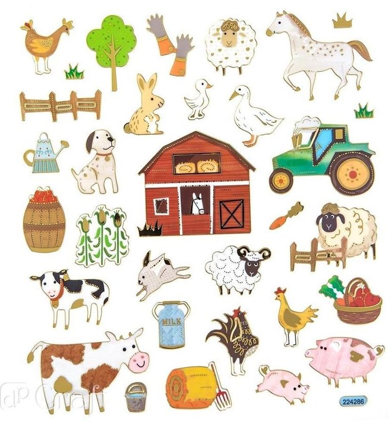 DP Craft, naklejki, farma