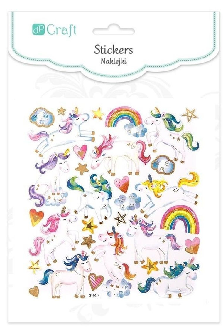 DP Craft, naklejki, jednorożce