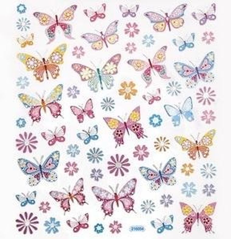 DP Craft, naklejki, motyle i kwiaty