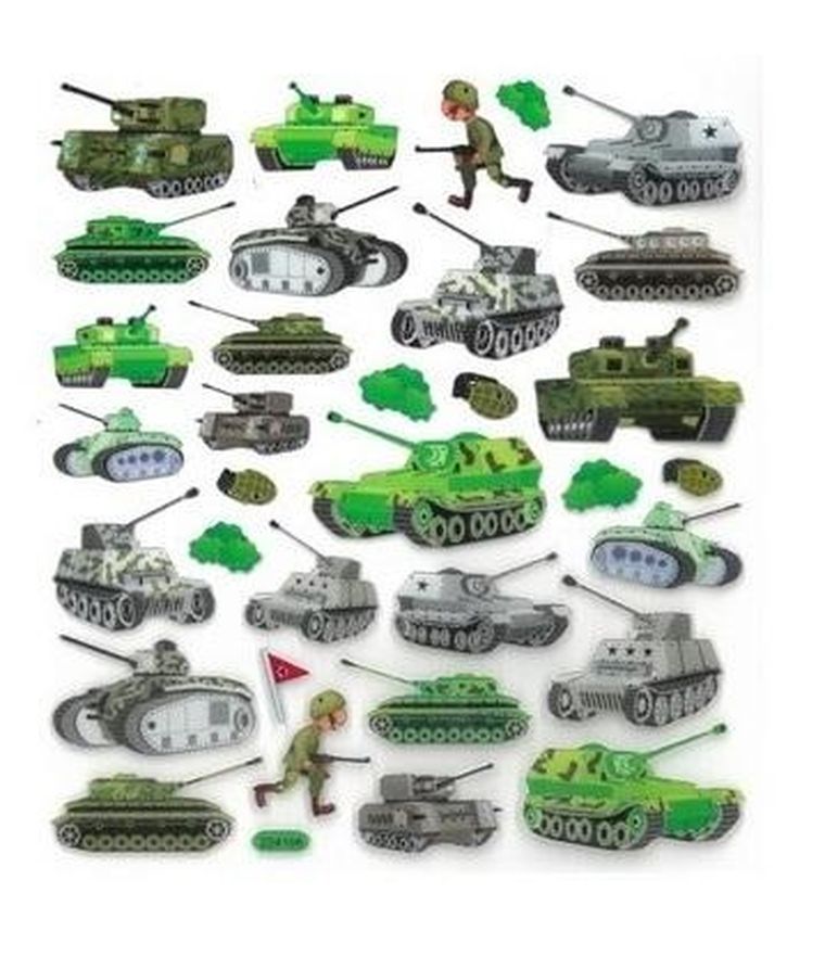 DP Craft, naklejki papierowe, czołgi