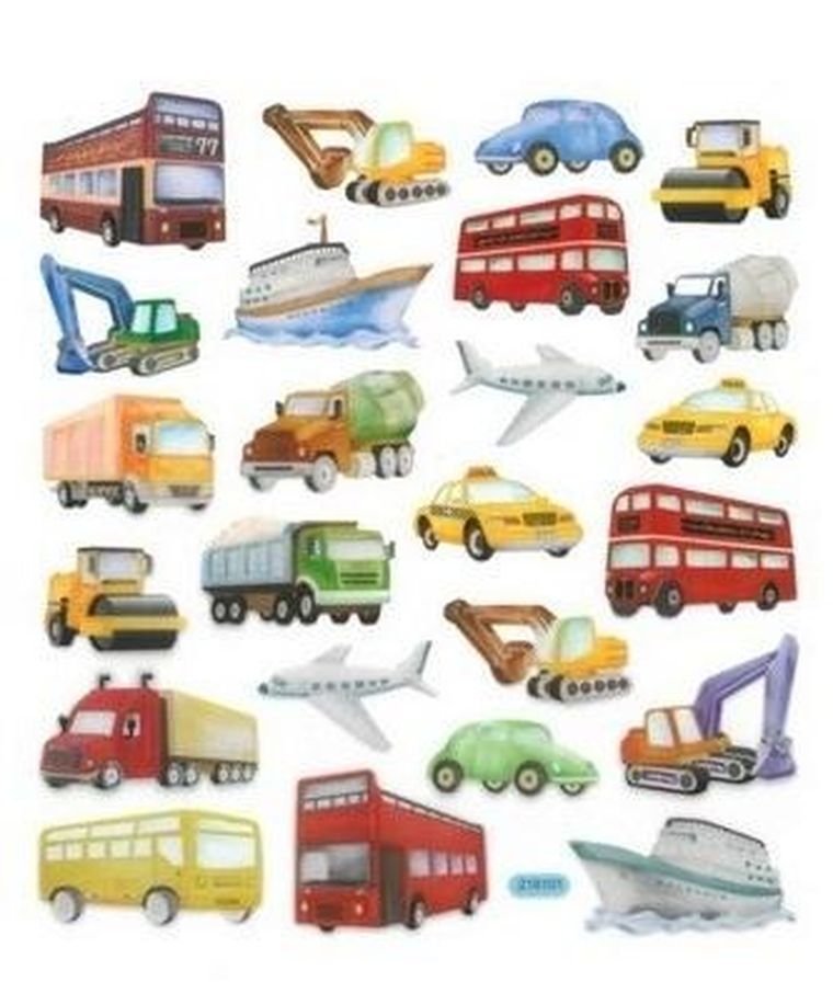 DP Craft, naklejki papierowe, transport