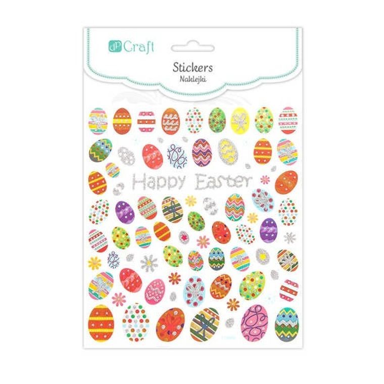 Dp Craft, naklejki pisanki, 80 szt.