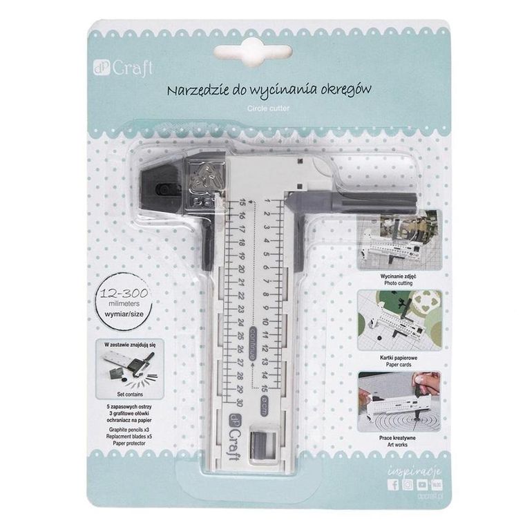 DP Craft, narzędzie do wycinania okręgów, 12-300 mm
