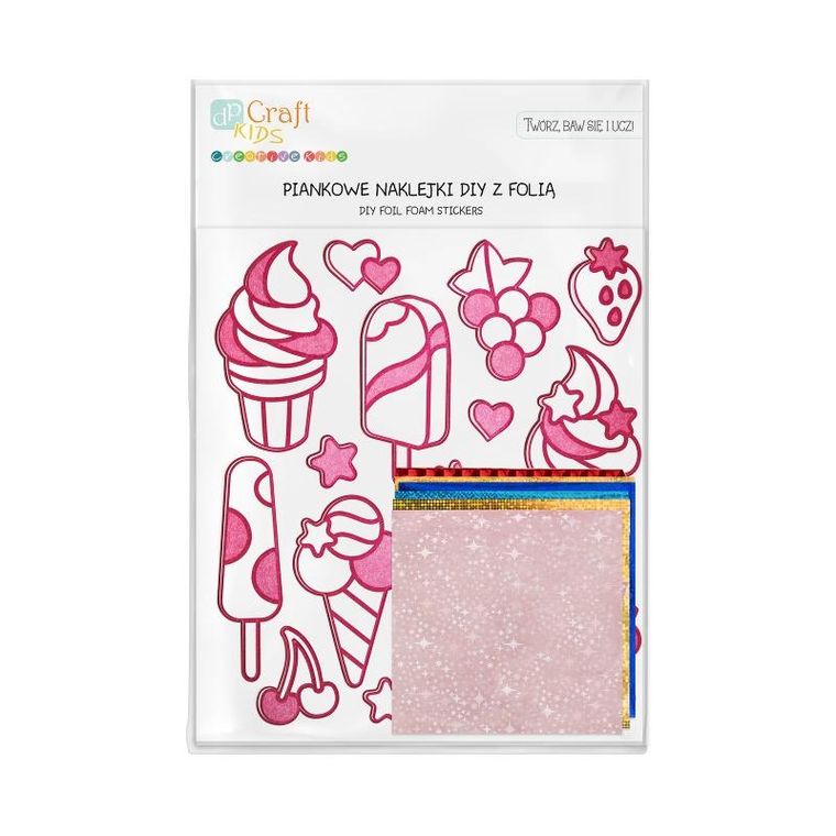 Dp Craft, piankowe naklejki DIY z folią