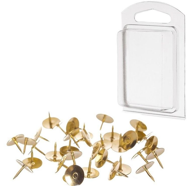 DP Craft, pinezkI, złote, 100 szt.