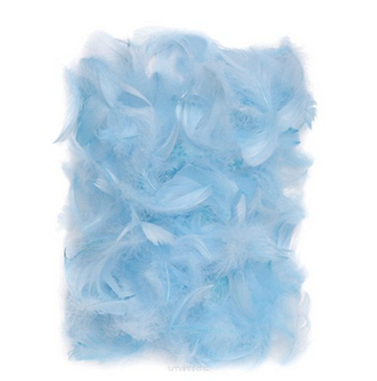 DP Craft, piórka niebieskie, 5-12cm, 10g