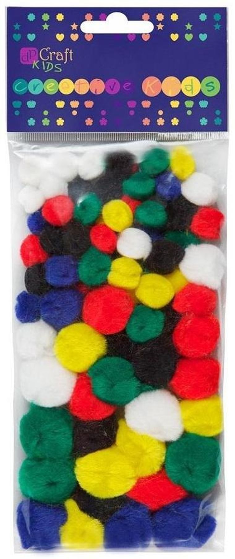DP Craft, pompony, akrylowe, 78 szt.