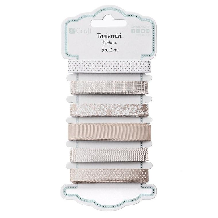 DP Craft, tasiemki, linen, 6-2m