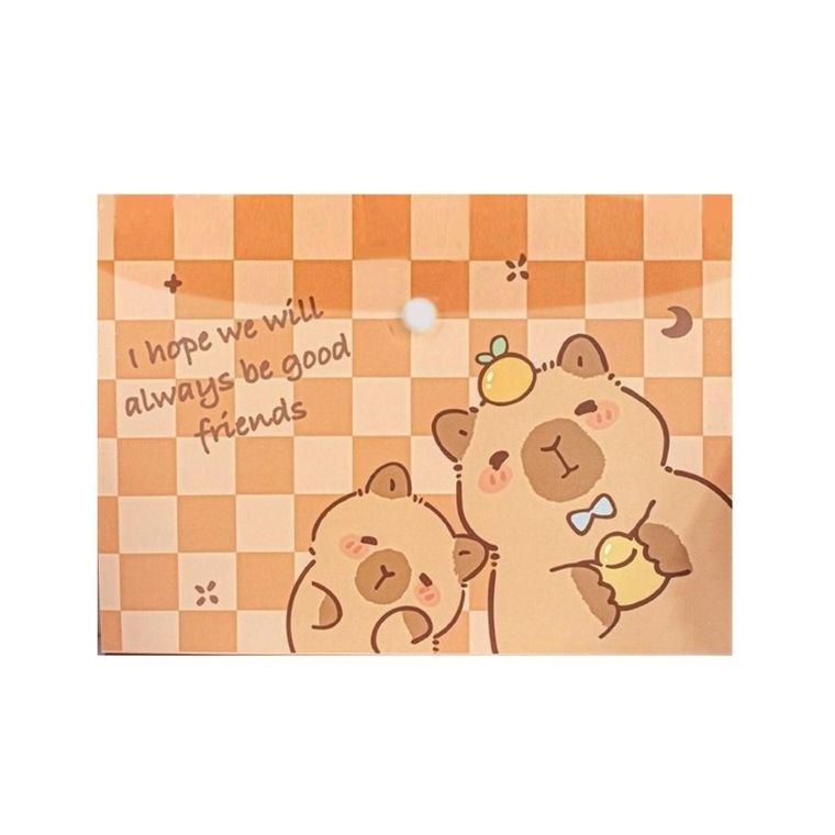 DP Craft, teczka A4, kopertowa na zatrzask, Kapibara