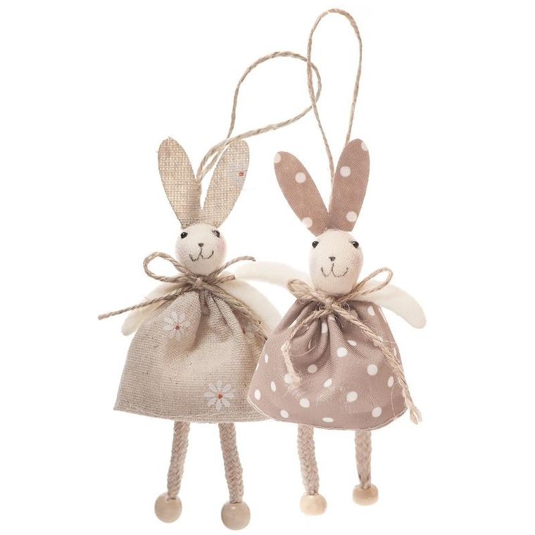 DP Craft, zawieszka, króliki, 2 szt.
