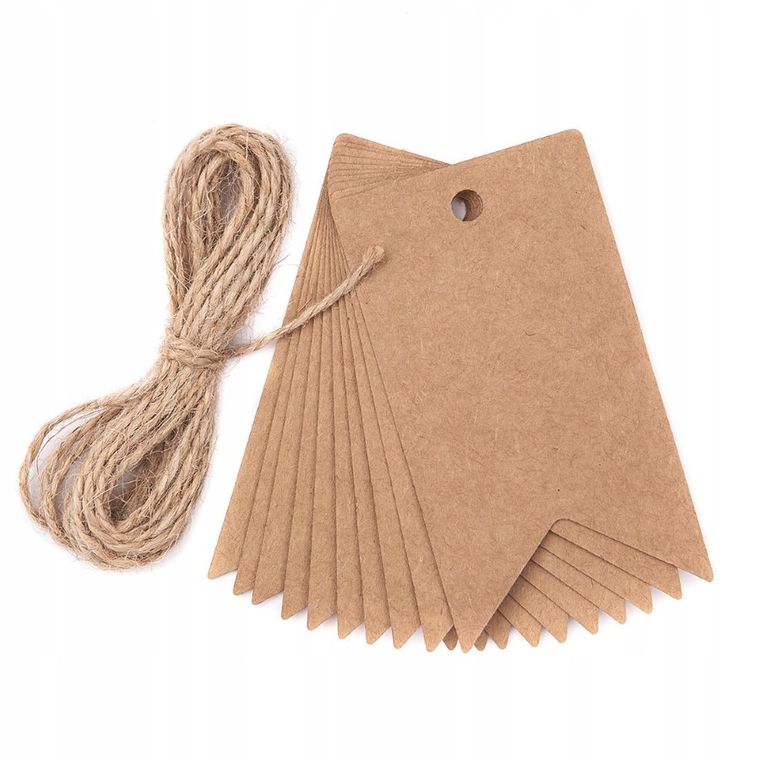 DP Craft, zawieszki prezentowe ze sznurkiem, baner, 12 szt.