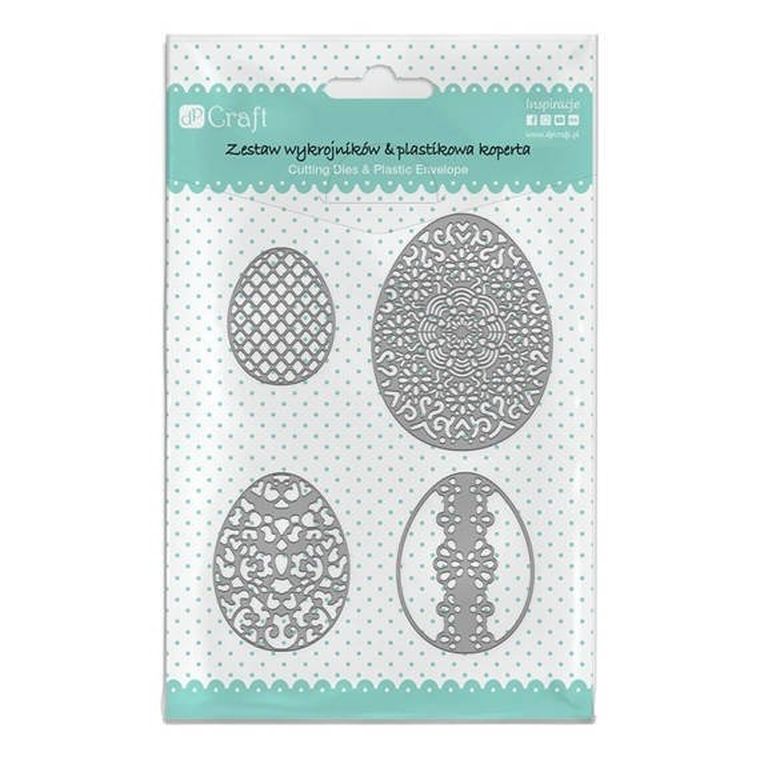 Dp Craft, zestaw wykrojników, jajka ażurowe, 4 szt.