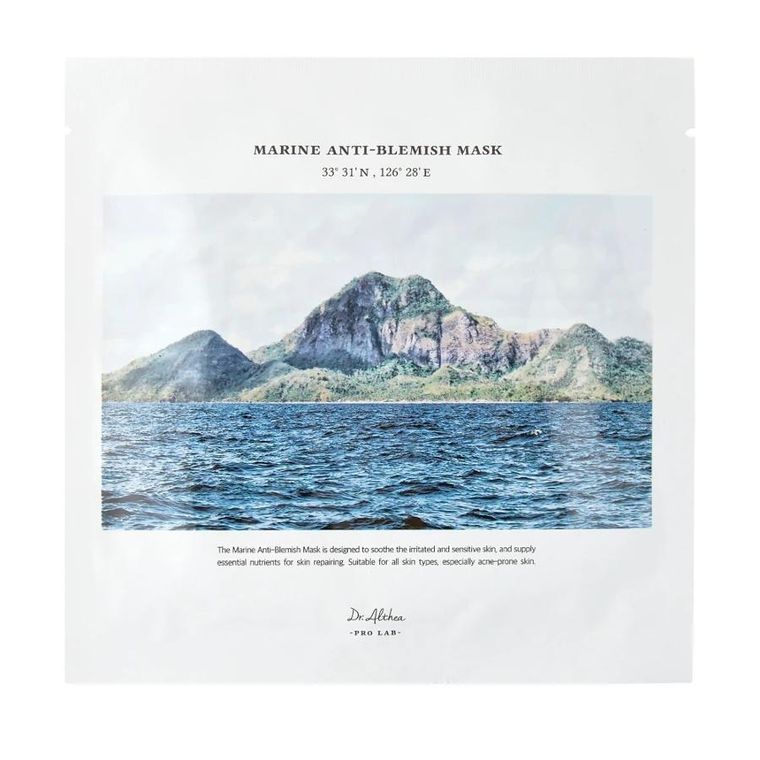 Dr. Althea, Marine Anti-Blemish Mask, regenerująca maska w płachcie przeciw niedoskonałościom, 5 szt.
