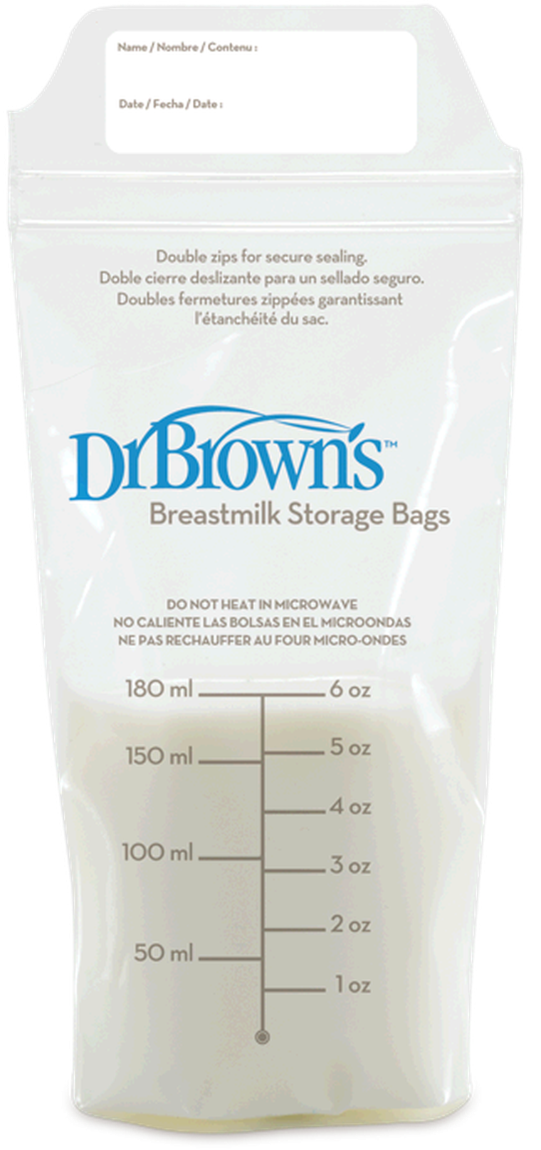 Dr Brown's, Woreczki do przechowywania pokarmu, 25 szt