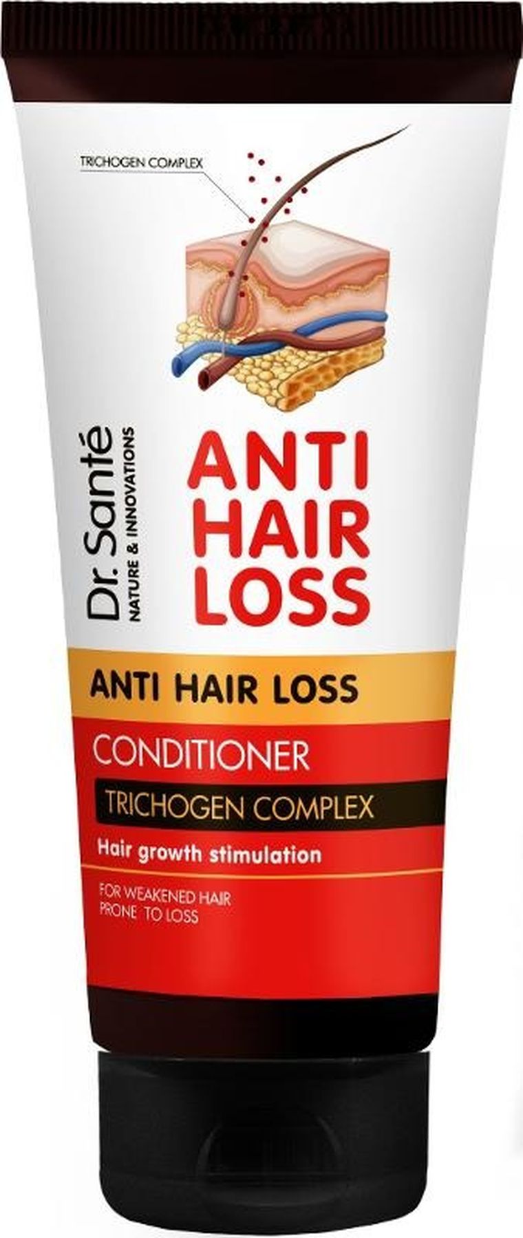 Dr. Sante, Anti Hair Loss, odżywka stymulująca wzrost włosów, trichogen complex, 200 ml