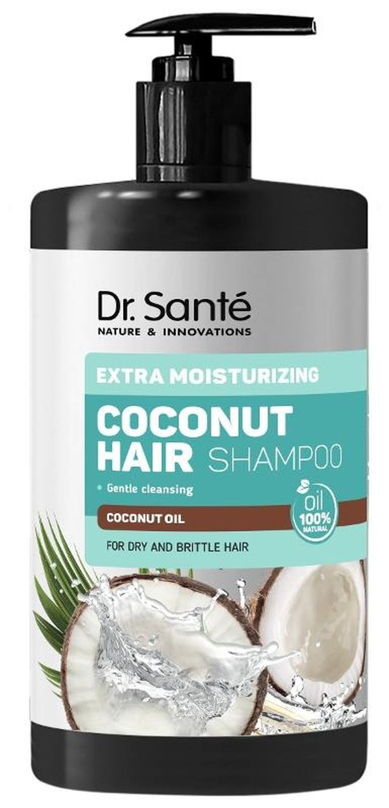 Dr. Sante, Coconut Hair, szampon do włosów suchych i łamliwych, ekstra nawilżenie, 1000 ml