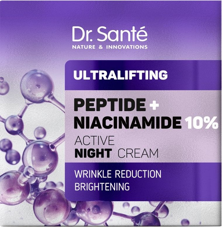 Dr. Sante, Ultralifting, aktywny krem regenerujący na noc peptide + niacinamide, 50 ml
