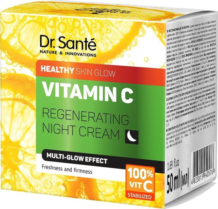 Dr. Sante, Vitamin C, regenerujący krem do twarzy na noc z witaminą C, 50 ml