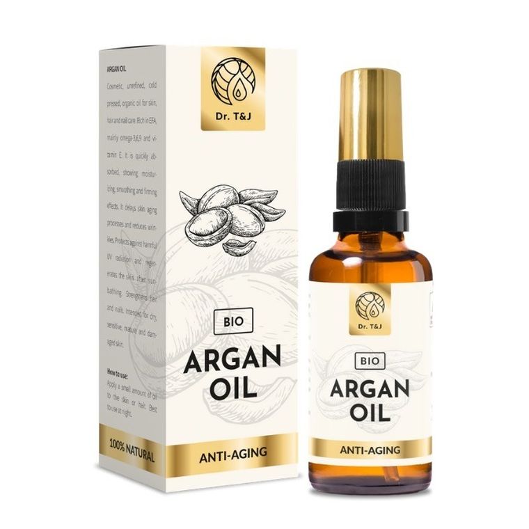 Dr. T&J, naturalny olej arganowy, BIO, 50 ml