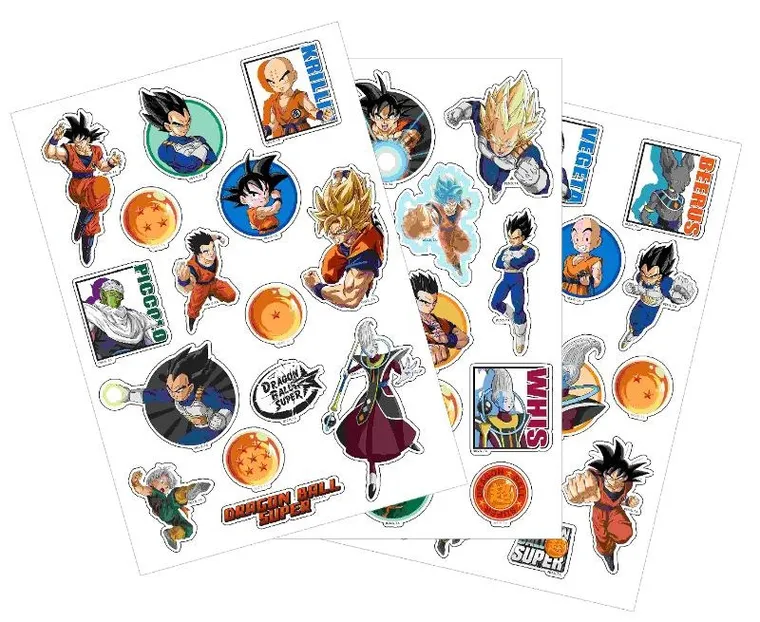 Dragon Ball Z, zestaw naklejek wielorazowych