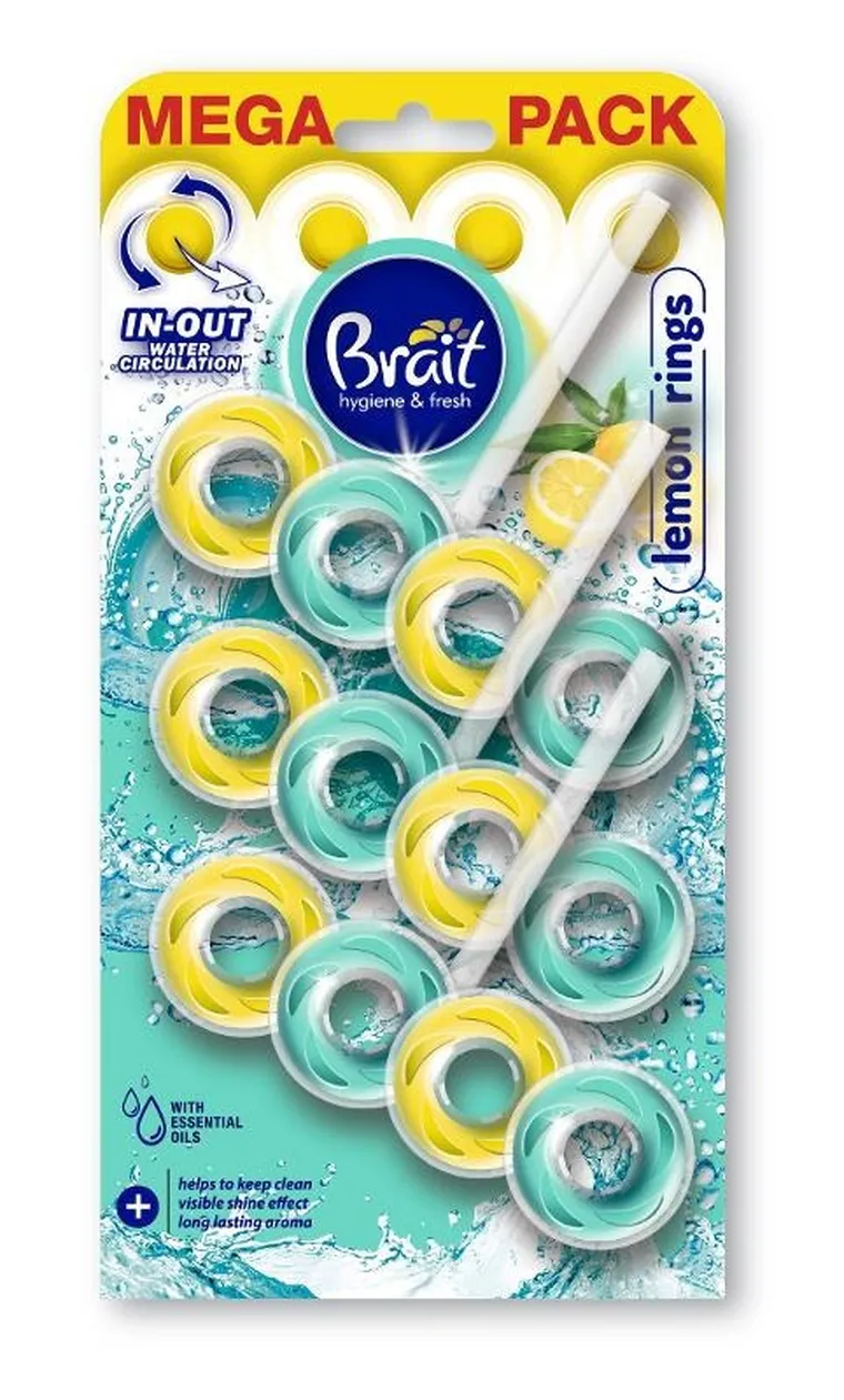 Dramers, kostka wc, 3-40g rings lemon new