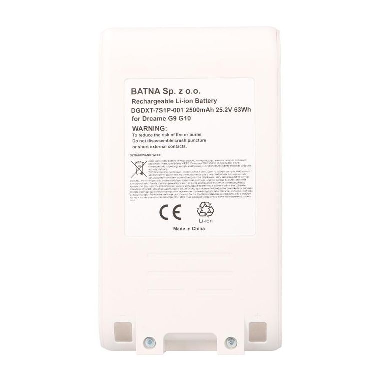 Dreame, bateria, akumulator do odkurzacza, G9 G10 25.2V 2500mAh
