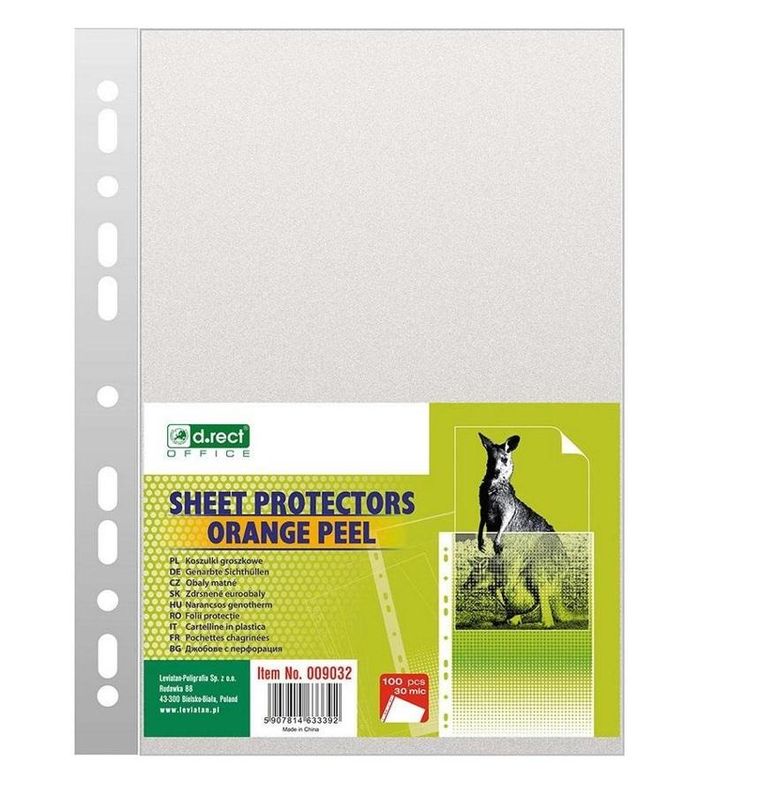 D.Rect, koszulka A4, groszkowa, 30 mic, 100 szt.