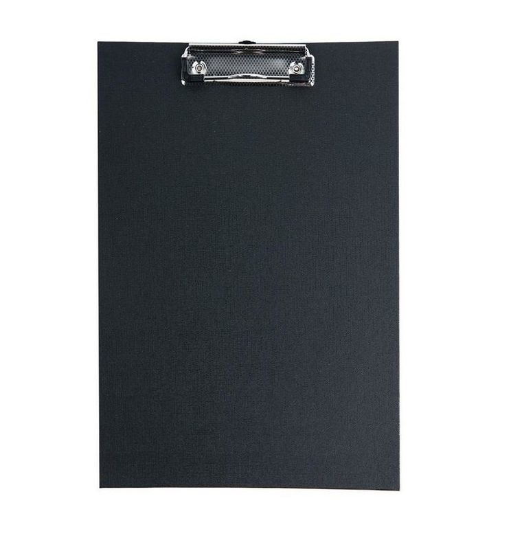 D.rect, podkładka z klipsem, PVC, A4, czarna