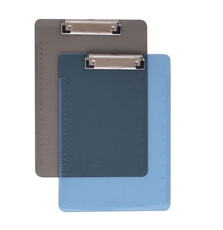 D.rect, podkładka z klipsem, PVC, A4, plastikowa, transparentna