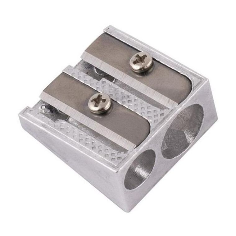 D.Rect, temperówka metalowa, podwójna, 12 szt.