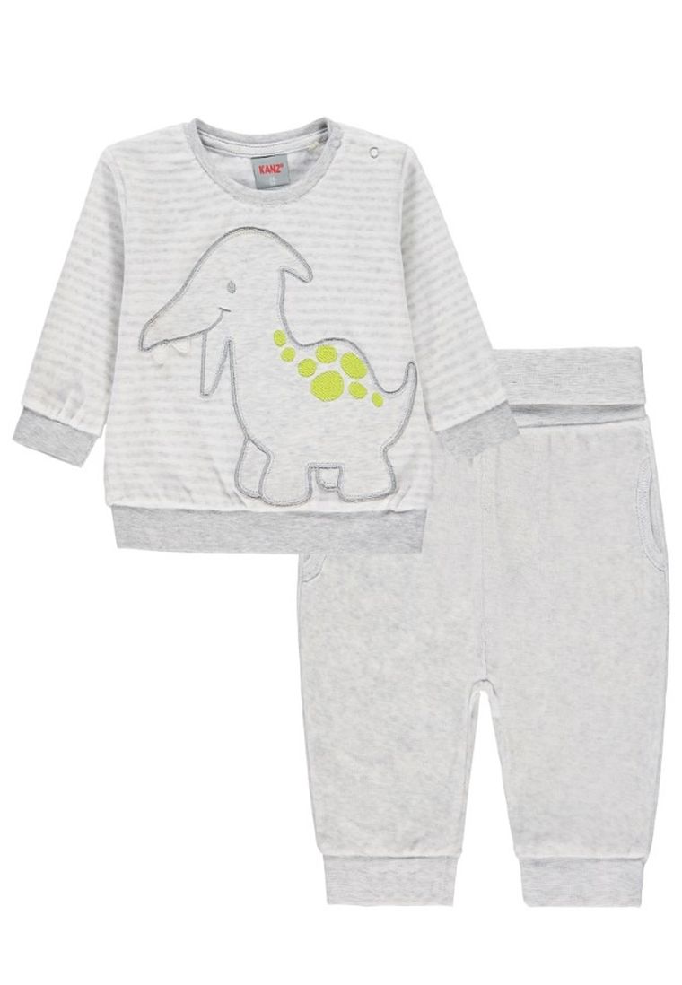 Dres chłopięcy, Bluza, Spodnie dresowe, szare, Kanz