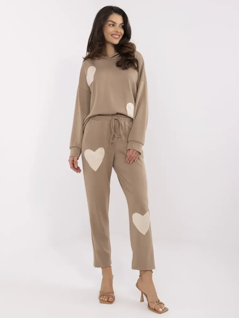 Dres damski, beżowy, Italy Moda