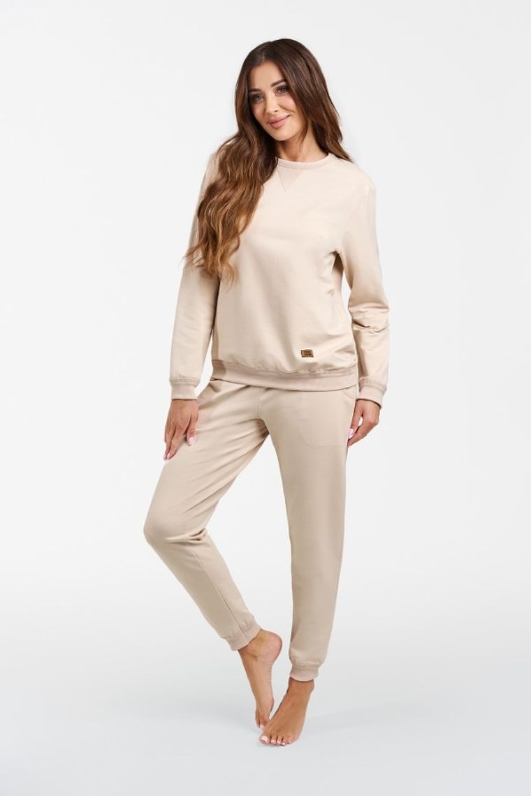 Dres damski, beżowy, Panama, Italian Fashion