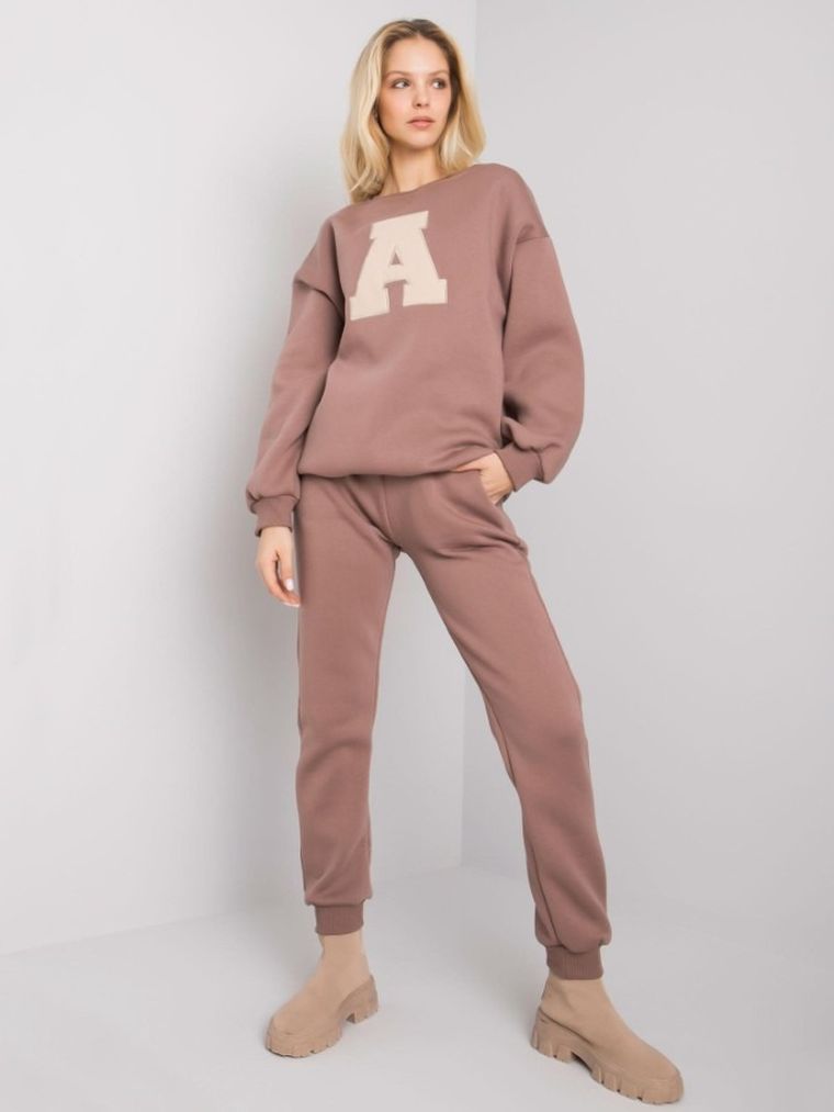 Dres damski, brązowy, Ex Moda