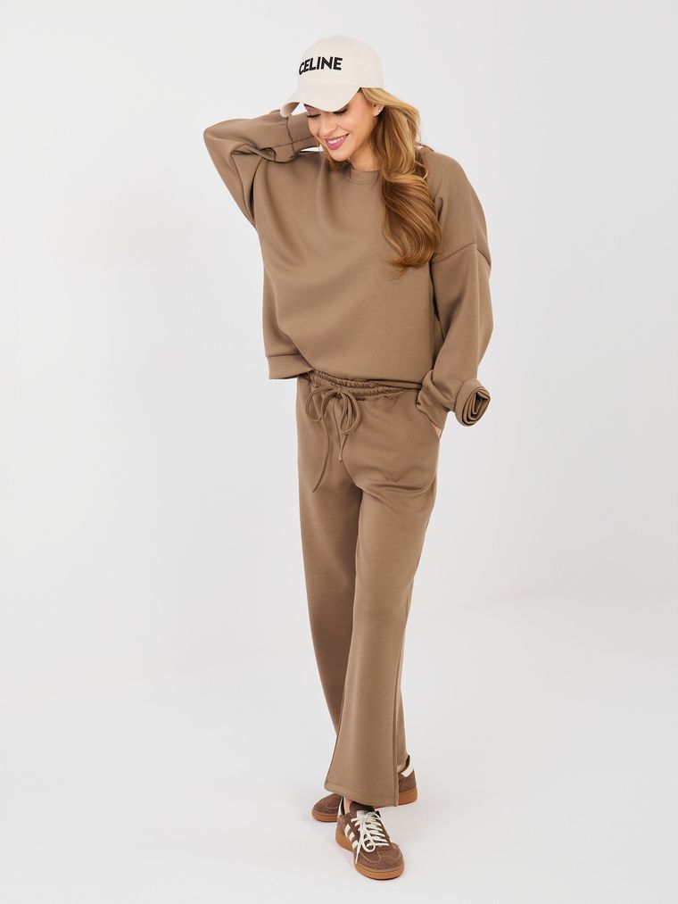 Dres damski, brązowy, Italy Moda