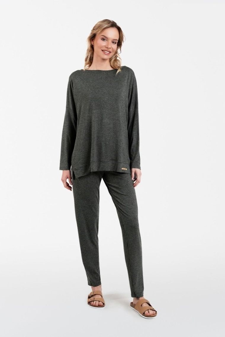 Dres damski, plus size, szary, Akord, Italian Fashion