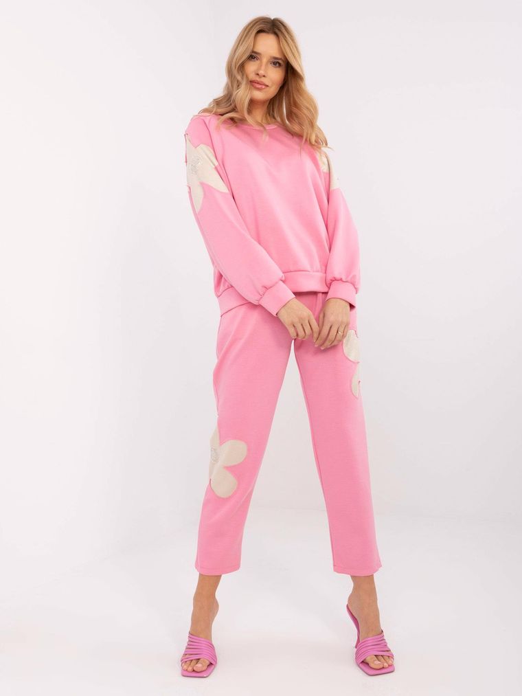 Dres damski, różowy, Italy Moda