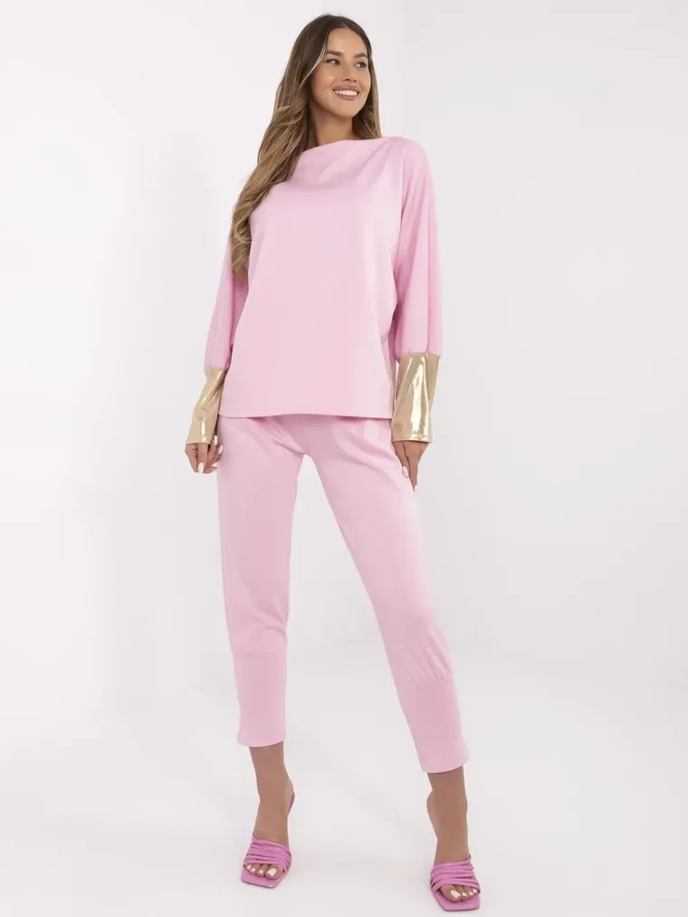 Dres damski, różowy, Italy Moda
